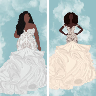 Mermaids, Trumpets, and Fit-and-Flare Wedding Dress Silhouettes