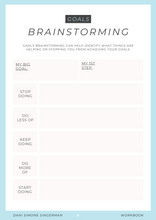 Load image into Gallery viewer, FREE Goals Brainstorming Worksheet
