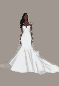 Custom Wedding & Reception Dress Payment #2 For Dana B