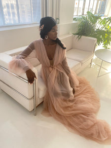 Tulle Luxury Bridal Robe By Dani Simone Studio