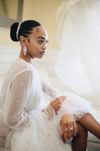 Load image into Gallery viewer, Pearl Beaded Tulle Luxury Bridal Robe By Dani Simone Studio
